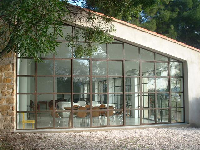 Réhabilitation villa LA CIOTAT - Châssis acier  - Architecte : Rudy RICCIOTTI